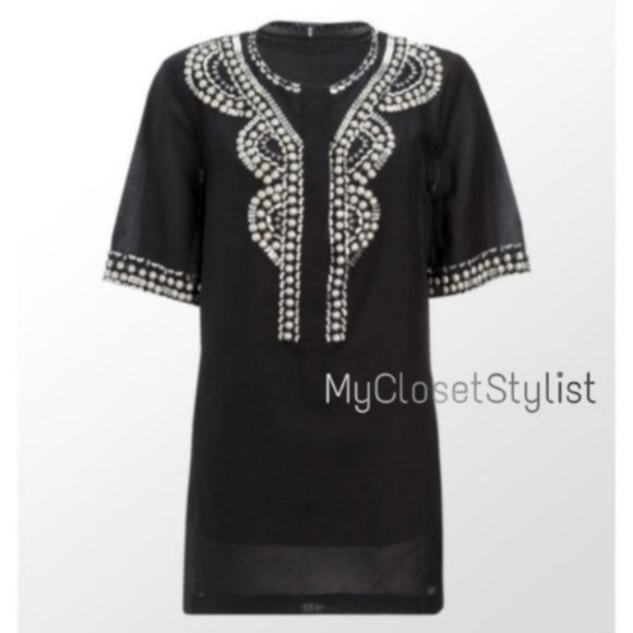 Elie Tahari STUDDED NWT $358 Black Top! RARE XS-S - Picture 4 of 4